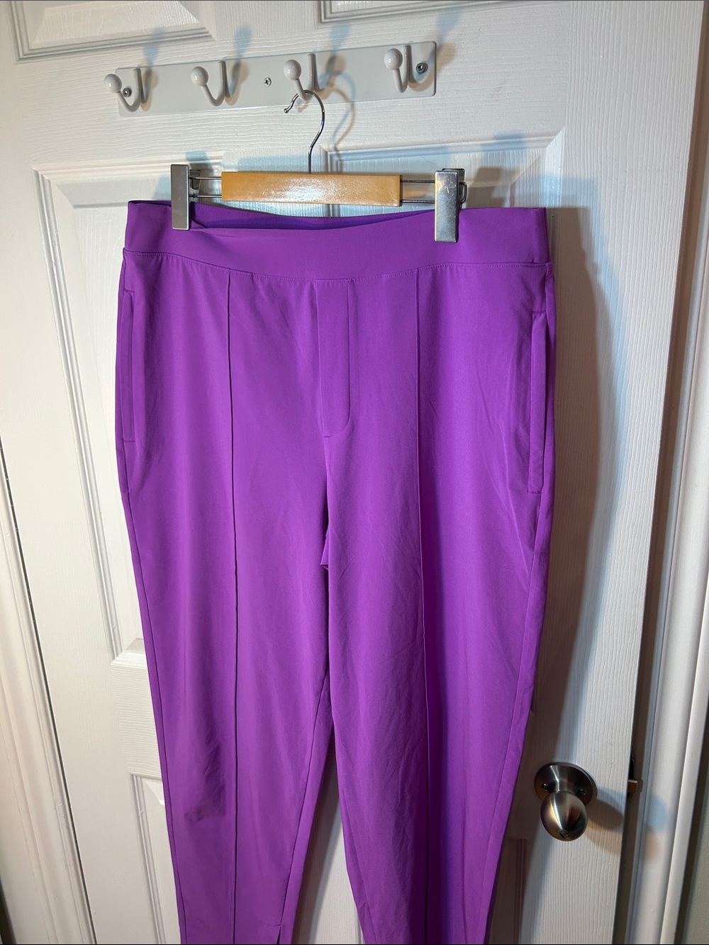 ATHLETA VIENNA SLIM PANT IN JAZZY PURPLE - Picture 12 of 12